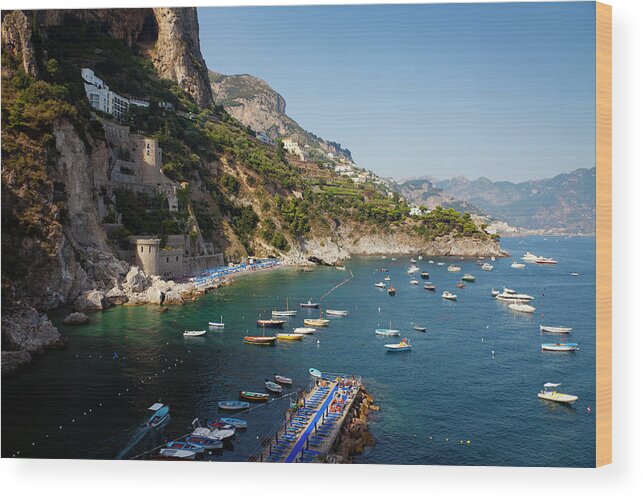 Scenics Wood Print featuring the photograph Conca Dei Marini Bay by Fmbackx