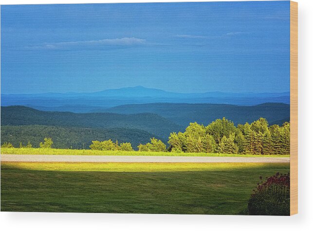 East Dover Vermont Wood Print featuring the photograph Cooper Hill View by Tom Singleton