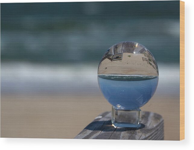 Crystal Ball Wood Print featuring the photograph Crystal Ball 27 by David Stasiak