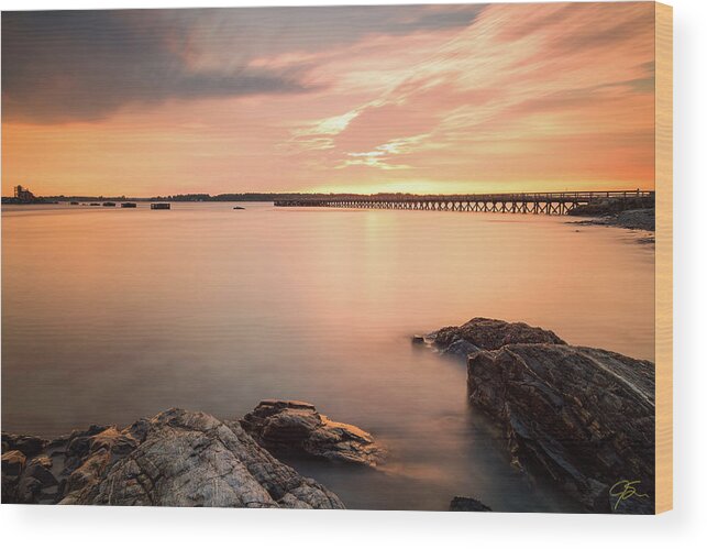 Amazing New England Artworks Wood Print featuring the photograph Days End Daydream by Jeff Sinon