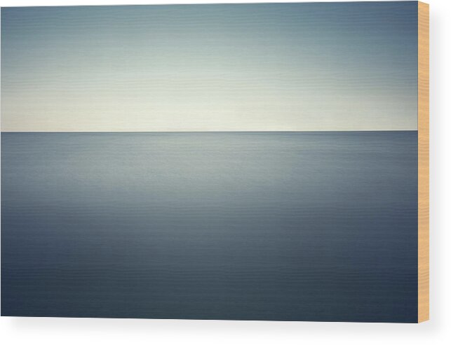 Scenics Wood Print featuring the photograph Deep Blue Sea by Ppampicture