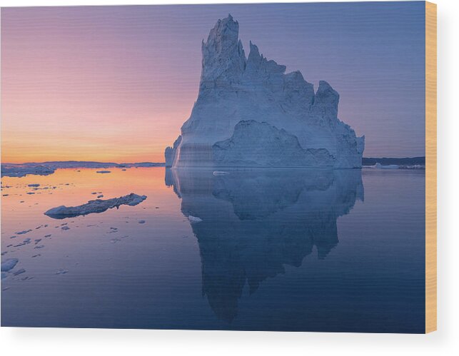 Greenland Wood Print featuring the photograph Disko Bay I by Juanra Noriega