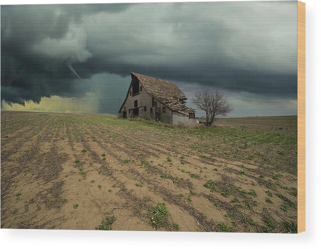Tornado Wood Print featuring the photograph Doomsday by Aaron J Groen