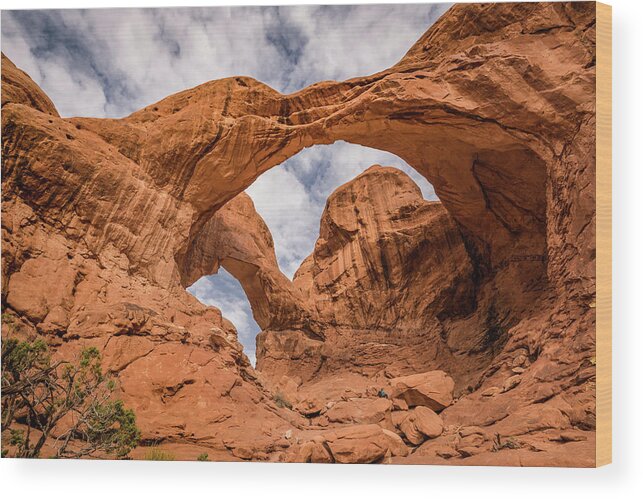 Double Arch Wood Print featuring the photograph Double Arch by William Christiansen