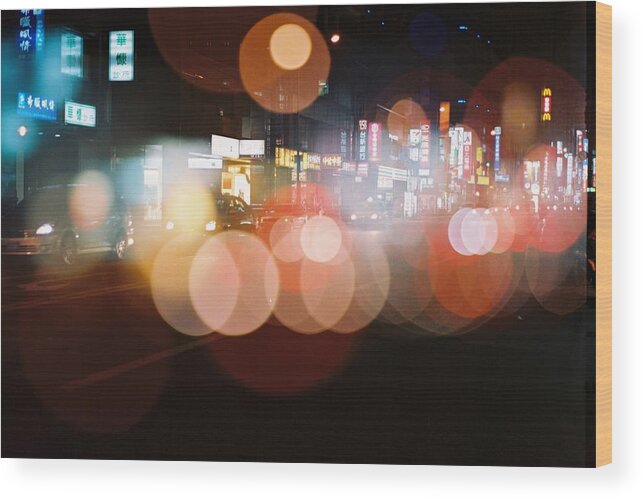 Taiwan Wood Print featuring the photograph Double Exposure Bokeh by Photography By Bert.design