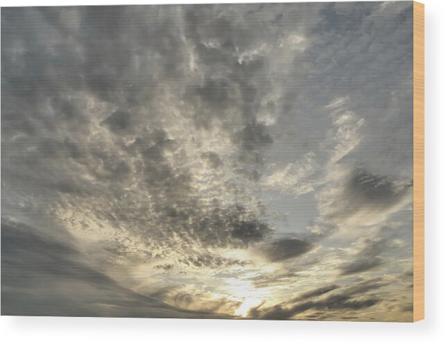 Michigan Wood Print featuring the photograph Dramatic Sky by Rivernorthphotography