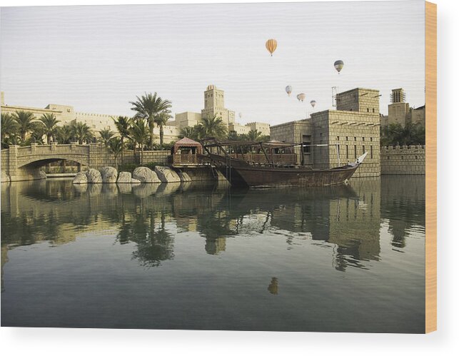 Arabia Wood Print featuring the photograph Dubai Madinat Jumeirah by Mlenny