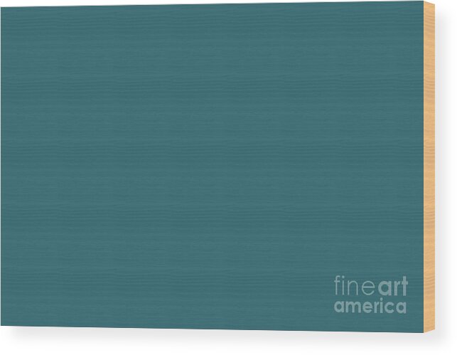 Dunn Edwards 2019 Curated Colors Nocturnal Sea Aqua Teal Turquoise DE5783  Solid Color Wood Print by PIPA Fine Art - Simply Solid - PIPA Fine Art -  Simply Solid - Website