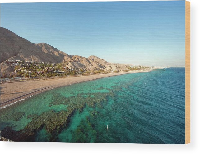 Tranquility Wood Print featuring the photograph Eilat Coral Rief by Or Hiltch