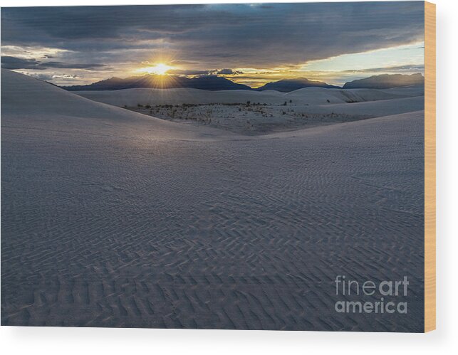 Sunsets Wood Print featuring the photograph Evening Glory by Sandra Bronstein