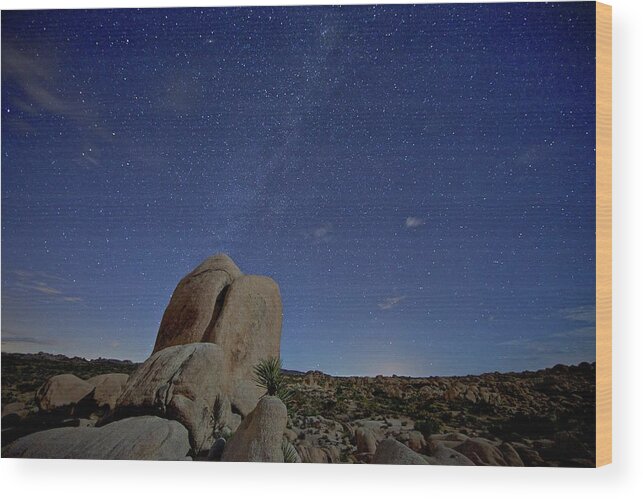 Clear Sky Wood Print featuring the photograph Existence by Eric Lo