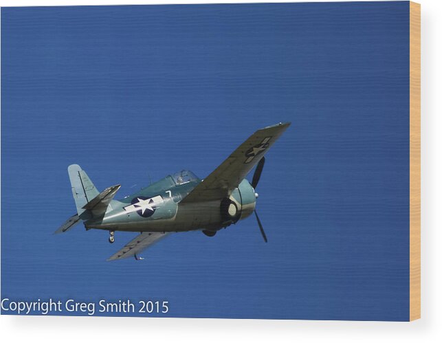 F4f Wildcat Wood Print featuring the photograph F4F Wildcat by Greg Smith