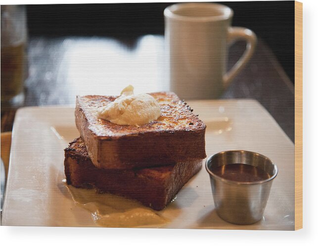 Food Styling Wood Print featuring the photograph Fancy French Toast by Lily Chou