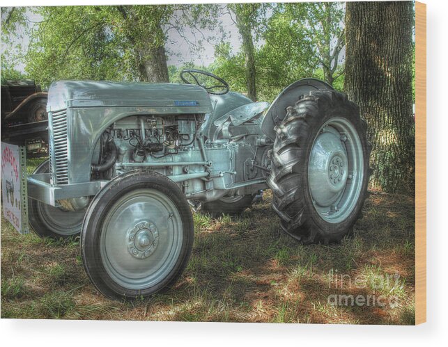 Tractor Wood Print featuring the photograph Ferguson Tractor by Mike Eingle