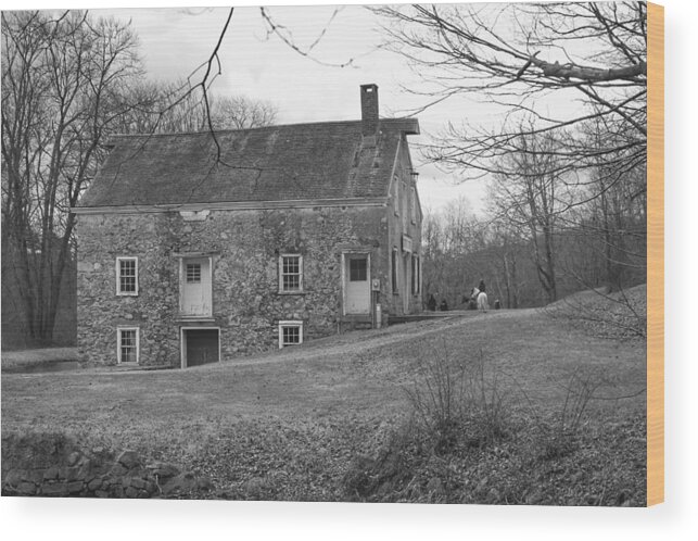 Waterloo Village Wood Print featuring the photograph Smith's Store on the Hill - Waterloo Village by Christopher Lotito