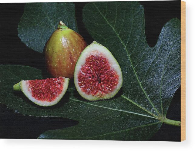 Figs Wood Print featuring the photograph Figs by Martin Smith
