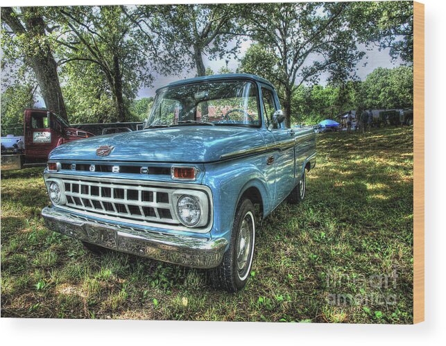 Truck Wood Print featuring the photograph Ford 100 by Mike Eingle
