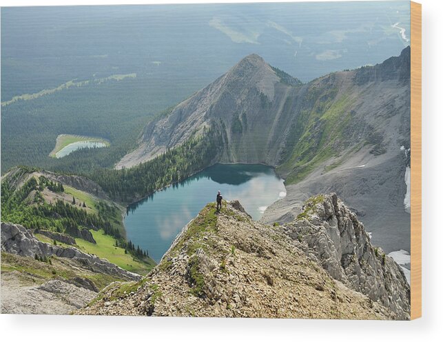 Tranquility Wood Print featuring the photograph Fozen Lake by Marko Stavric Photography