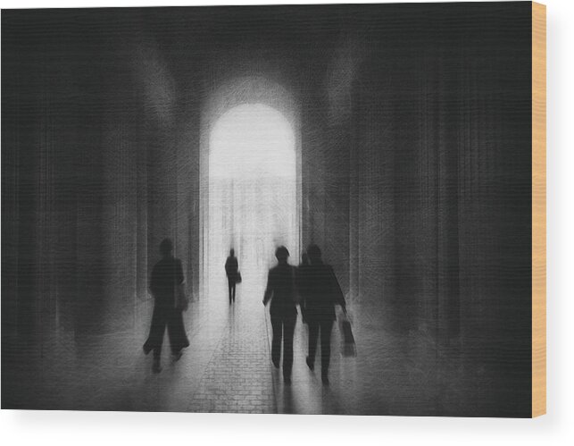 Entrance Wood Print featuring the photograph Free Entry by Roswitha Schleicher-schwarz