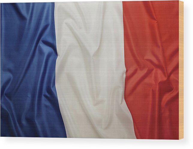 French Flag Wood Print featuring the photograph French Flag by Joseph Clark