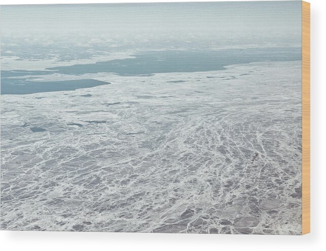 Tranquility Wood Print featuring the photograph Frozen And Ice Covered Gulf Of Finland by Photography By Oleg Pulemjotov (photogruff)