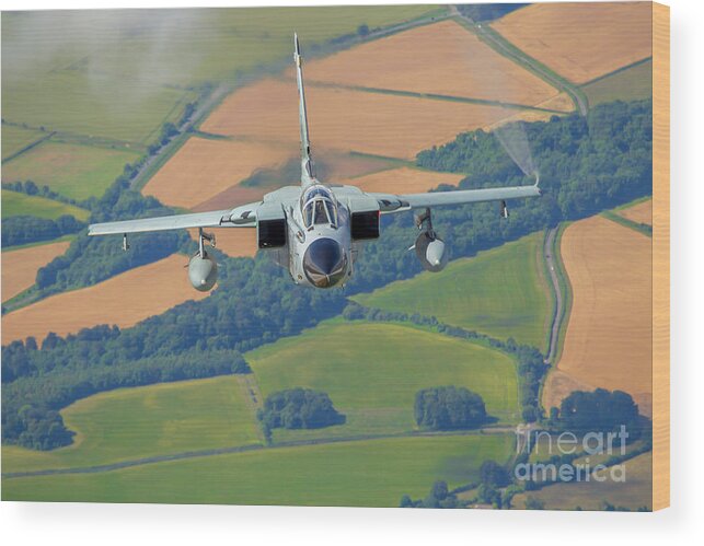 German Wood Print featuring the photograph German Air Force, Panavia Tornado b4 by Nir Ben-Yosef