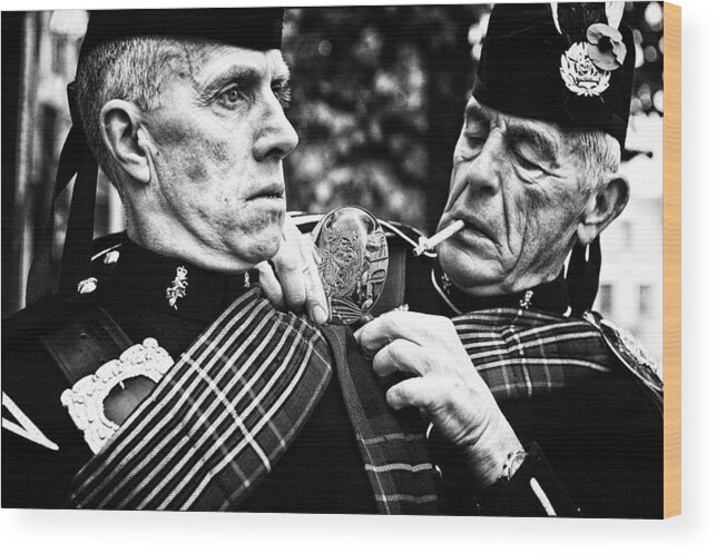 Street Wood Print featuring the photograph Getting Parade Ready by Susanne Stoop