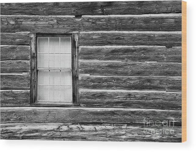 Bozeman Wood Print featuring the photograph Ghost Town Log Cabin Nevada City Montana by Edward Fielding