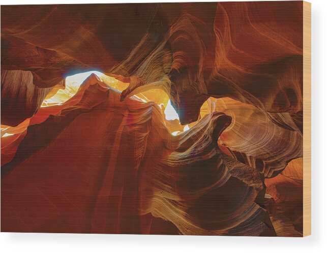 Antelope Canyon Wood Print featuring the photograph Antelope Canyon Jagged Beauty by Mark Duehmig