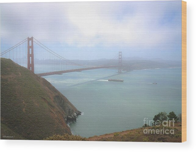 Golden Gate Bridge Wood Print featuring the photograph Golden Gate Bridge by Veronica Batterson