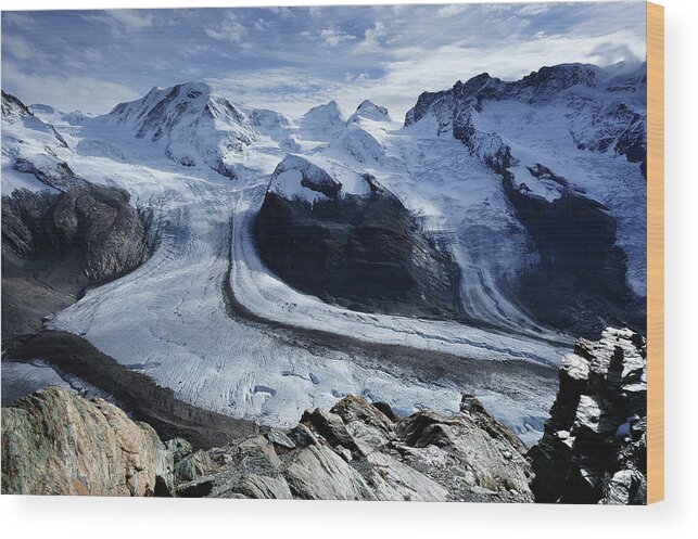 Tranquility Wood Print featuring the photograph Gornergletscher, Matterhorn by Miller Tseng