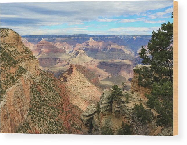 Arizona Wood Print featuring the photograph Grand Canyon View 3 by Dawn Richards