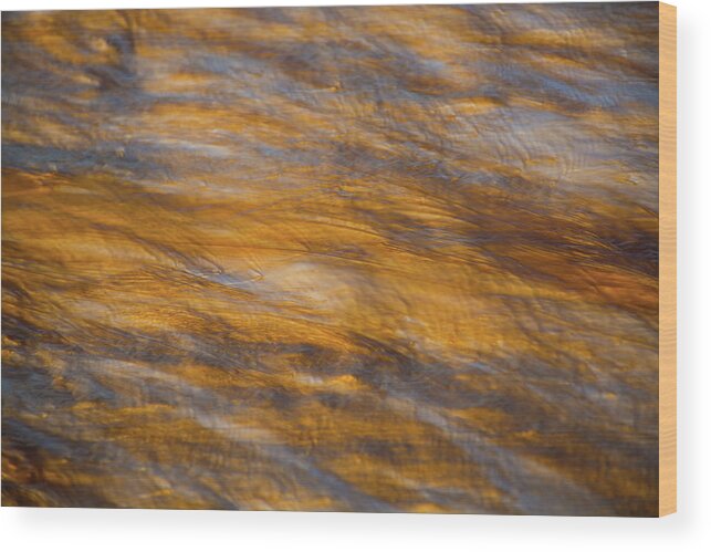 Yellowstone Wood Print featuring the photograph Grand Prismatic Spring Runoff at Sunset by Bruce Gourley