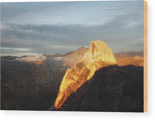 Scenics Wood Print featuring the photograph Half Dome Before Sunset by Susangaryphotography