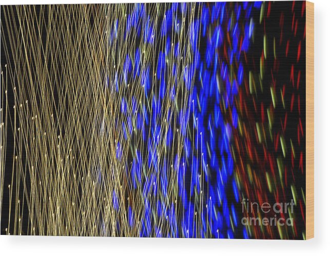 Lights Wood Print featuring the photograph Happy New Year 2019 by Lorenzo Cassina