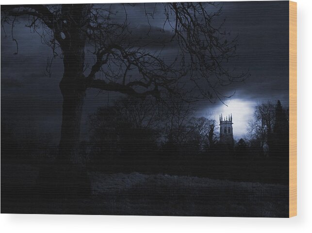 Shadow Wood Print featuring the photograph Haunted Landscape by Duncan1890