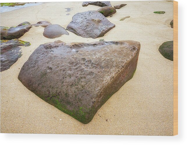 Heart Rock Wood Print featuring the photograph Heart Rock by Joseph S Giacalone