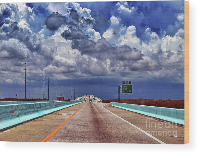 Highway Wood Print featuring the photograph Highway No. 1 by Thomas Schroeder