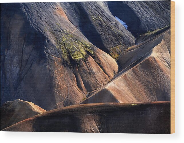 Mountain Wood Print featuring the photograph Hit The Road Jack... by Piotr Wrobel