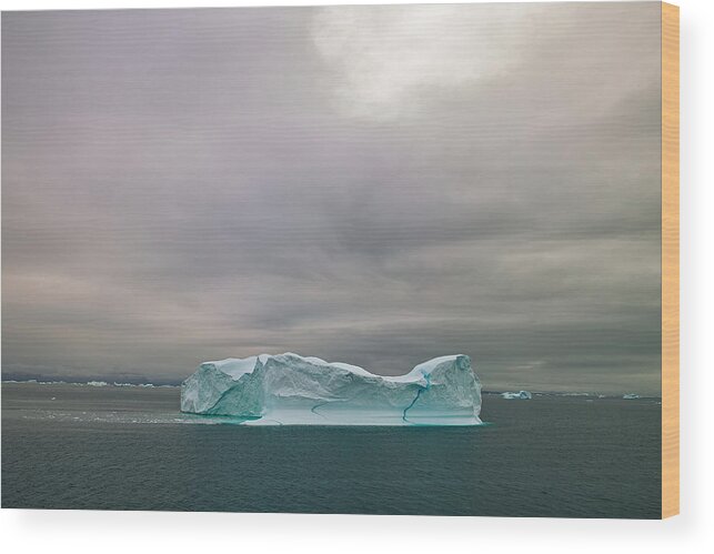 Scenics Wood Print featuring the photograph Iceberg by Thomas-vietz