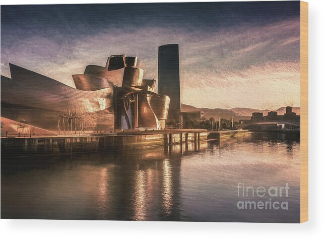 Bilbao Wood Print featuring the photograph Impressions Of Spain, Bilbao No2 by Philip Preston