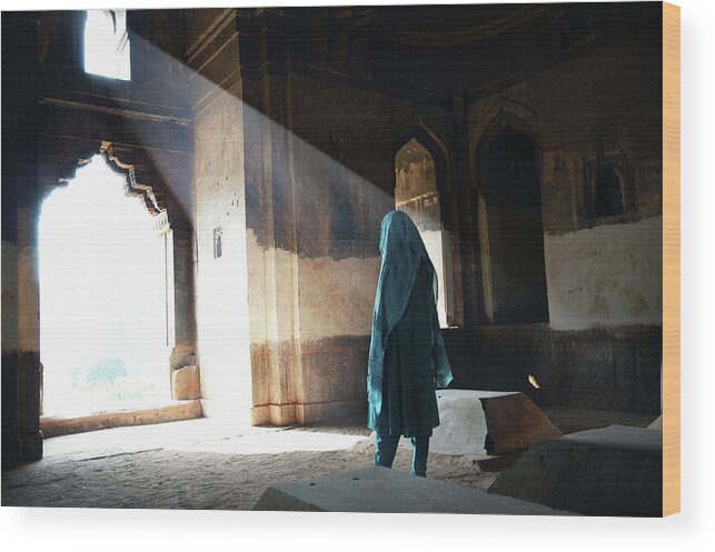 Arch Wood Print featuring the photograph India by Glenn Losack