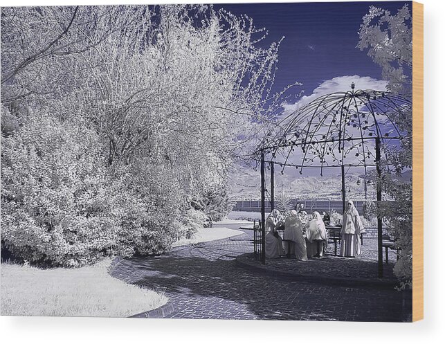 Infrared Wood Print featuring the photograph Infrared World_07 by Nebula
