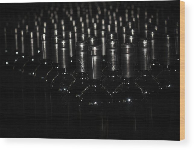 In A Row Wood Print featuring the photograph Into The Winery by Nestor Marsollier Photo