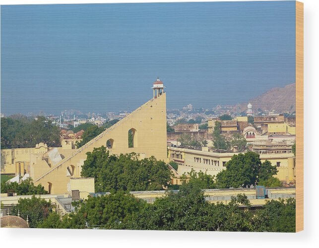 Jantar Mantar Wood Print featuring the photograph Jantar Mantar Observatory, Jaipur, India by Inti St. Clair