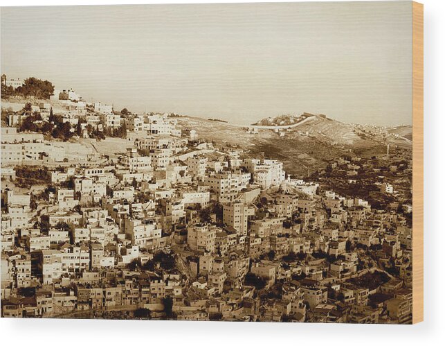 Scenics Wood Print featuring the photograph Jerusalem, Israel by Gosiek-b