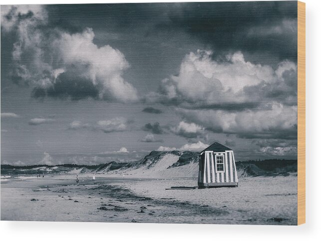Beach Wood Print featuring the photograph Jour De Plage by Christian Duguay