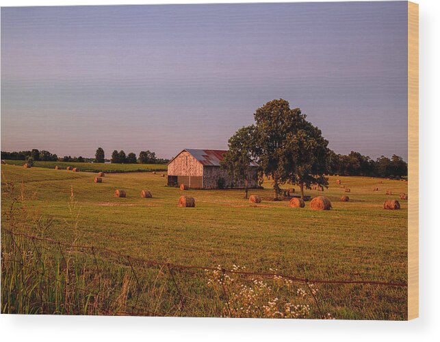 Barn Wood Print featuring the photograph Kentucky Blue Hour by Rod Best