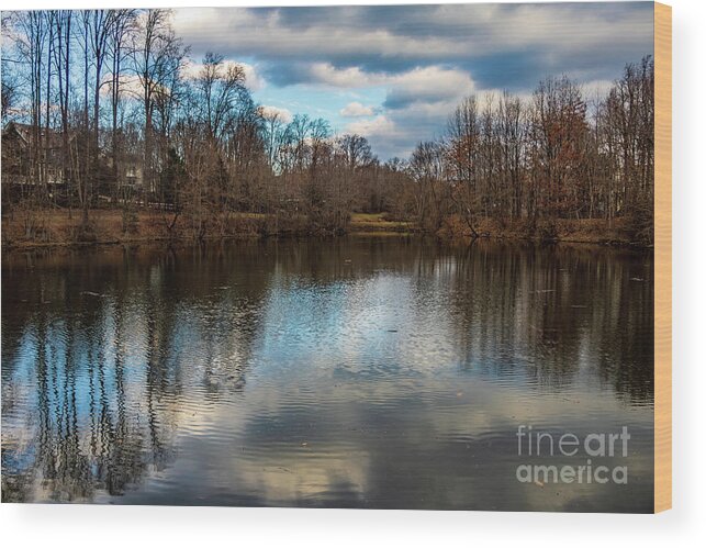 Booth Wood Print featuring the photograph Lake Helene Winter by Thomas Marchessault