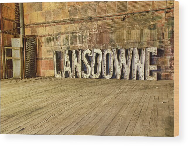 Lansdowne Theater Wood Print featuring the photograph Landsdowne Pennsylvania by Kristia Adams